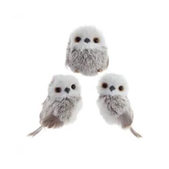White Face Hanging Owl Ornaments