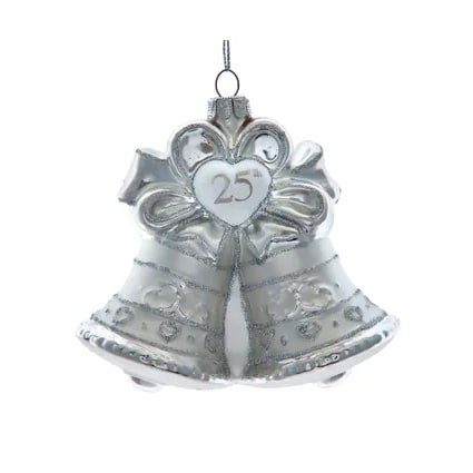 25th Anniversary Silver Bell Ornament