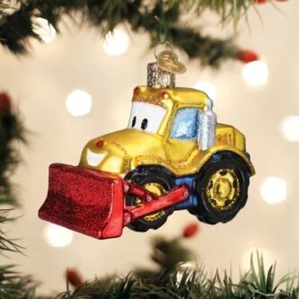 Bright-eyed Bulldozer Ornament Old World Christmas