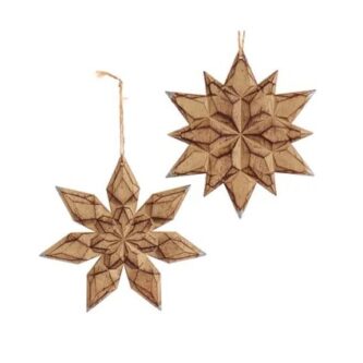 Carved Look Snowflake Ornaments