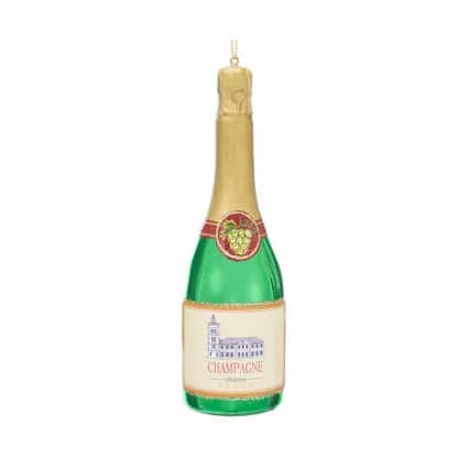 Chateau Champagne Bottle Ornament