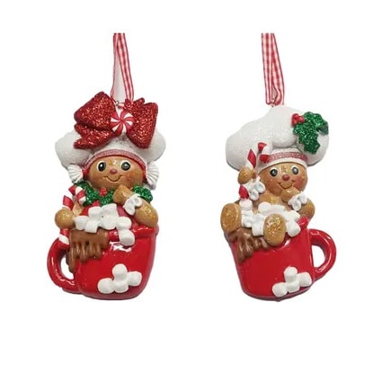 Cocoa Cup Gingerbread Cookie Ornament