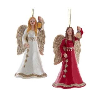 Cranberry Or Pearl Angel Ornaments