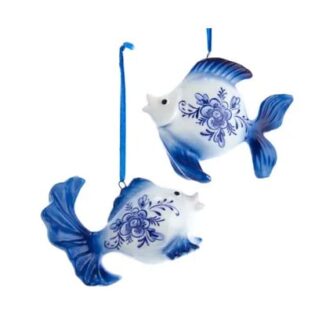 Delft Blue Goldfish Ornaments