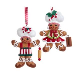 Fancy Gingerbread Cookie Bakers Ornaments