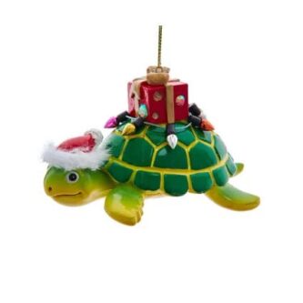 Festive Shell Turtle Ornament