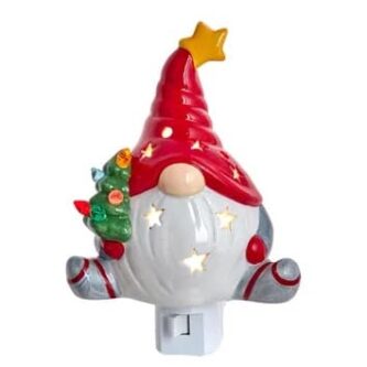 Gnome With Christmas Tree Night Light