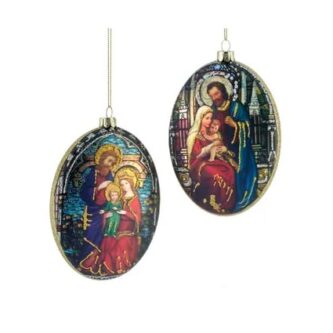 Holy Family Oval Ornaments