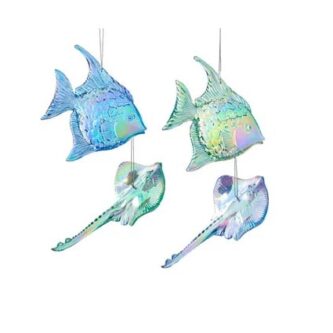 Iridescent Sea Creature Ornaments
