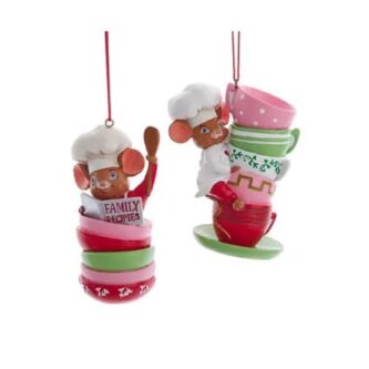 Little Mice Chefs Ornaments