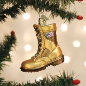 Military Boot Ornament Old World Christmas