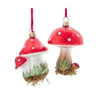 Moss Bottom Mushroom Ornaments