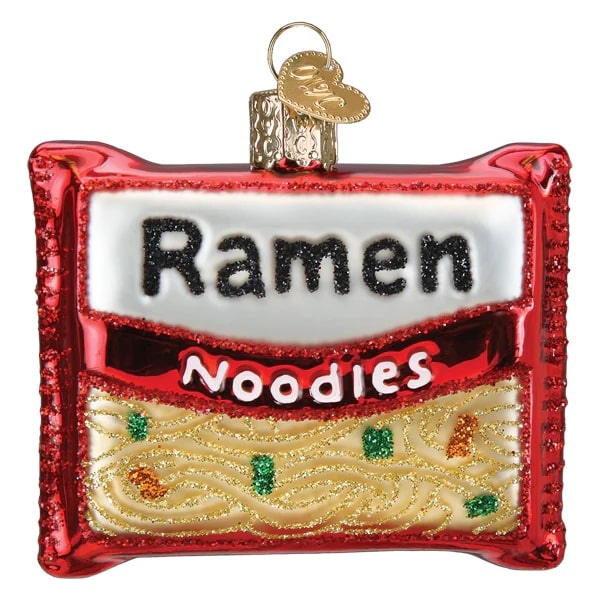 Ramen Noodles Ornament Back