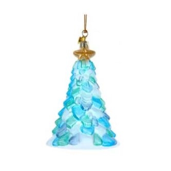 Sea Glass Look Christmas Tree Ornament
