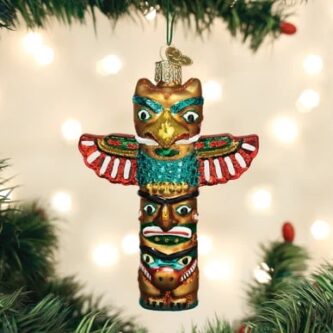 Totem Pole Ornament Old World Christmas