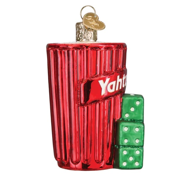 Yahtzee Game Ornament Old World Christmas Side