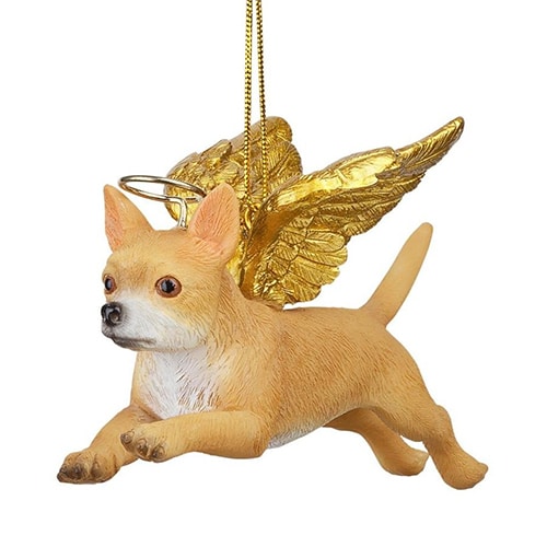 Chihuahua Golden Wing Angel Ornament