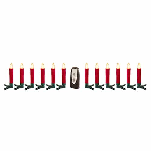 Clip on Red Taper Candles