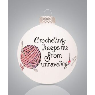 Crocheting Unraveling Ball Ornament