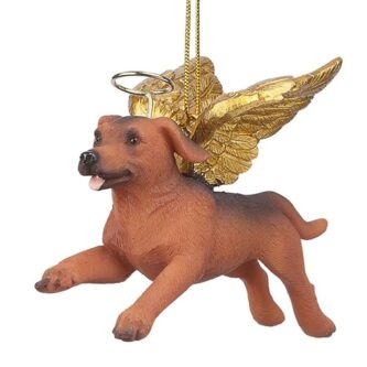 Dachshund Golden Wing Angel Ornament