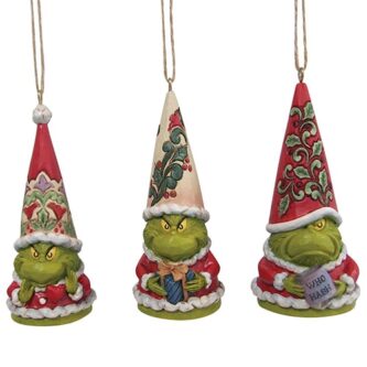 Grinch Mini Gnome Ornaments By Jim Shore 6009537