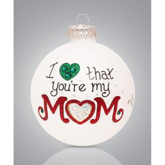 Love My Mom Ball Ornament