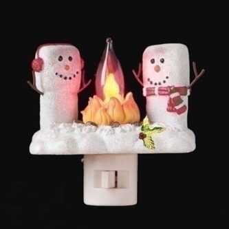 Marshmallows Campfire Night Light