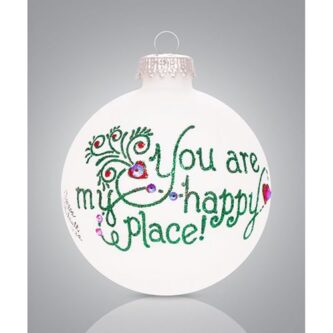 My Happy Place Ball Ornament