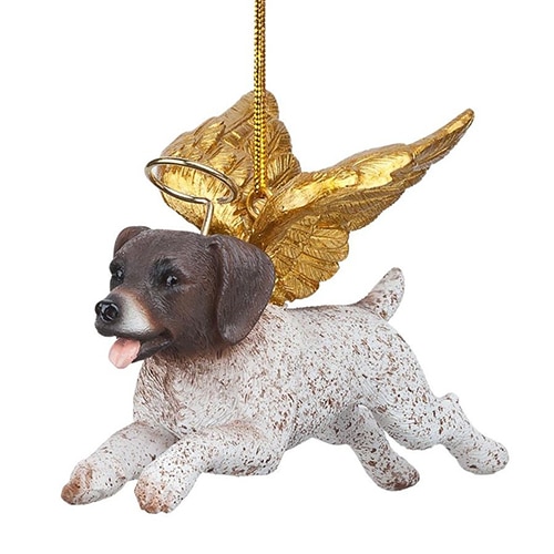 Pointer Golden Wing Angel Ornament
