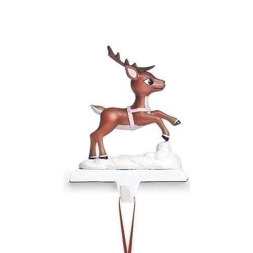 Rudolph And Santa Stocking Holders Extra Reindeer