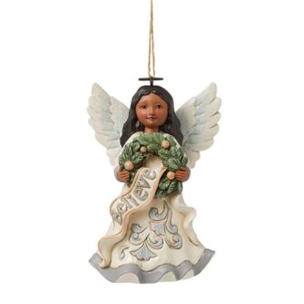 Woodland Believe Angel Ornament Jim Shore