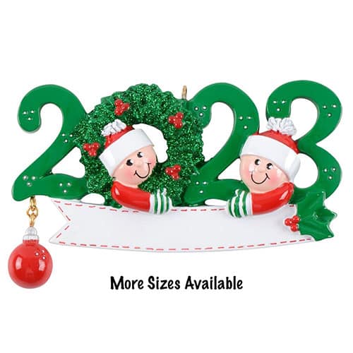2023 Elf Drop Ornament Personalized 2
