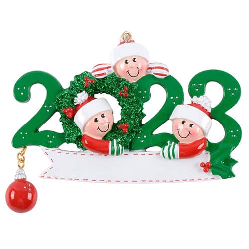 2023 Elf Drop Ornament Personalized 3