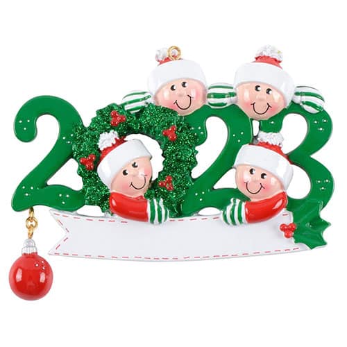 2023 Elf Drop Ornament Personalized 4