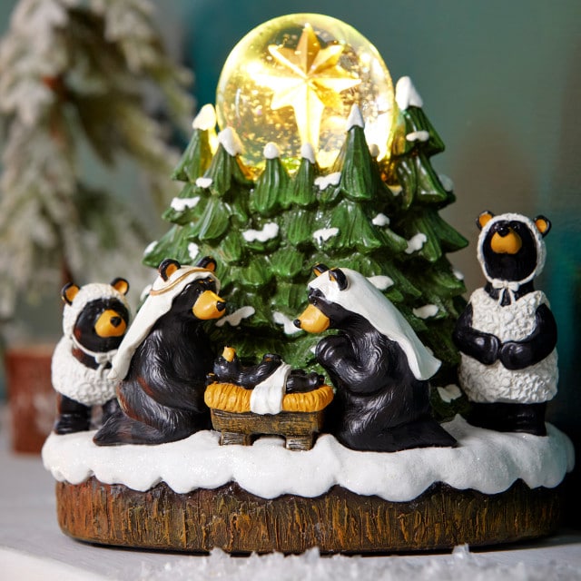 Beartivity Musical Snow Globe Bearfoots Bear Glamour