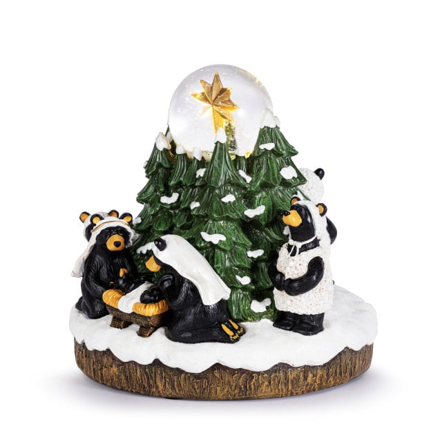 Beartivity Musical Snow Globe Bearfoots Bear Turn One