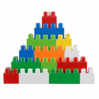 Colorful Building Blocks Ornament Personalize