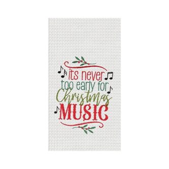 Early Christmas Music Towel