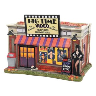 Elvira's Big Time Video Store Halloween Village Dept. 56