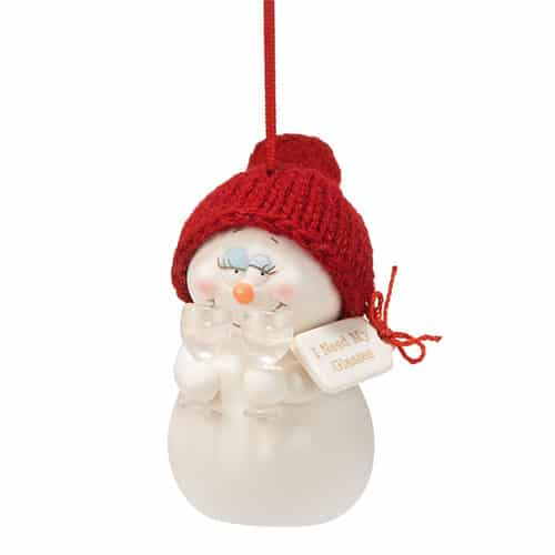 I Need My Glasses Snowpinion Ornament