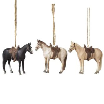 Saddle Horse Realistic Ornaments