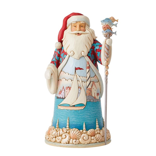 Sailing Seas Shell Santa by Jim Shore