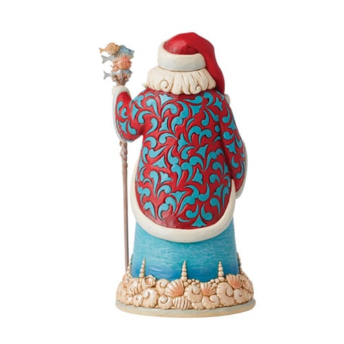 Sailing Seas Shell Santa by Jim Shore Back