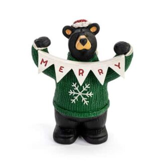 Very Beary Merry Bearfoots Bear Figurine