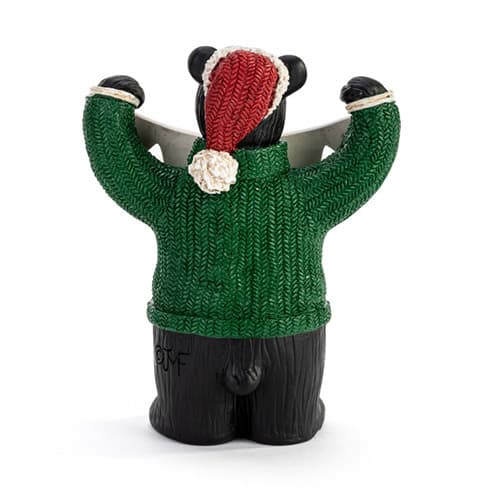 Very Beary Merry Bearfoots Bear Figurine Back