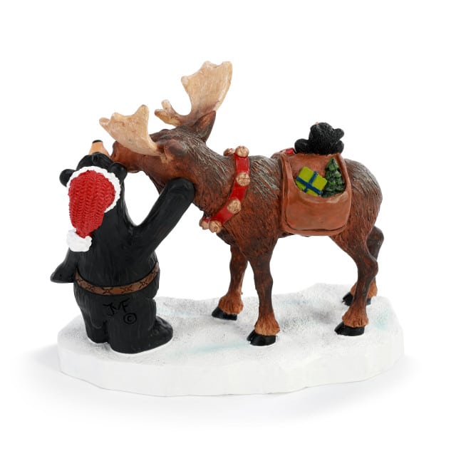 Where Next Santa Bearfoots Bear Ornament Back