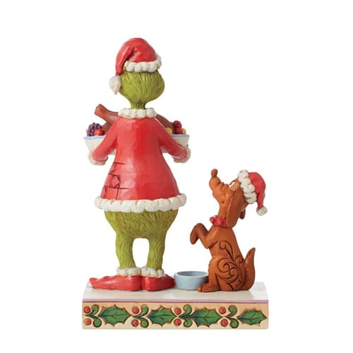 Grinch with Christmas Dinner by Jim Shore Back