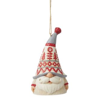 Nordic Noel Short Gnome Ornament By Jim Shore