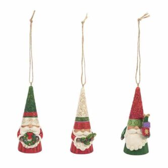 Santa Gnome Mini Ornaments By Jim Shore