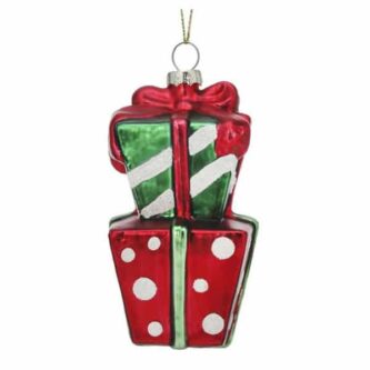 Stacked Holiday Packages Ornament